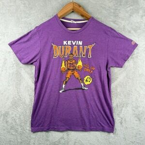 Homage Phoenix Suns‎ Kevin Durant On Fire Comic Book T-Whirt Purple Size Large